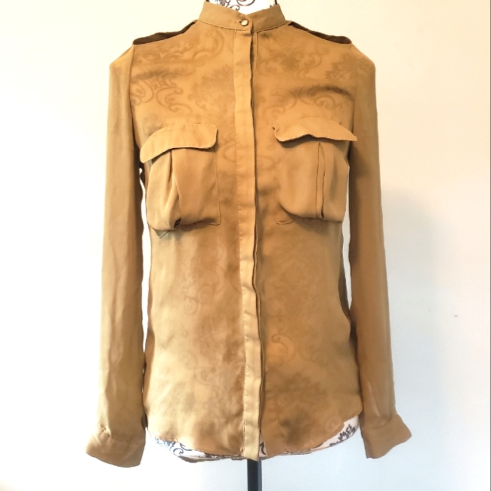 TopShop button down olive small